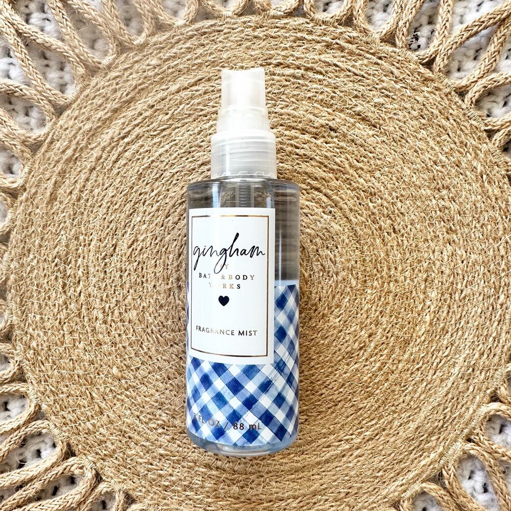 Gingham By Bath & Body Works Blue Set Body Cream Spray Travel Size 3 Oz New - Picture 5 of 6